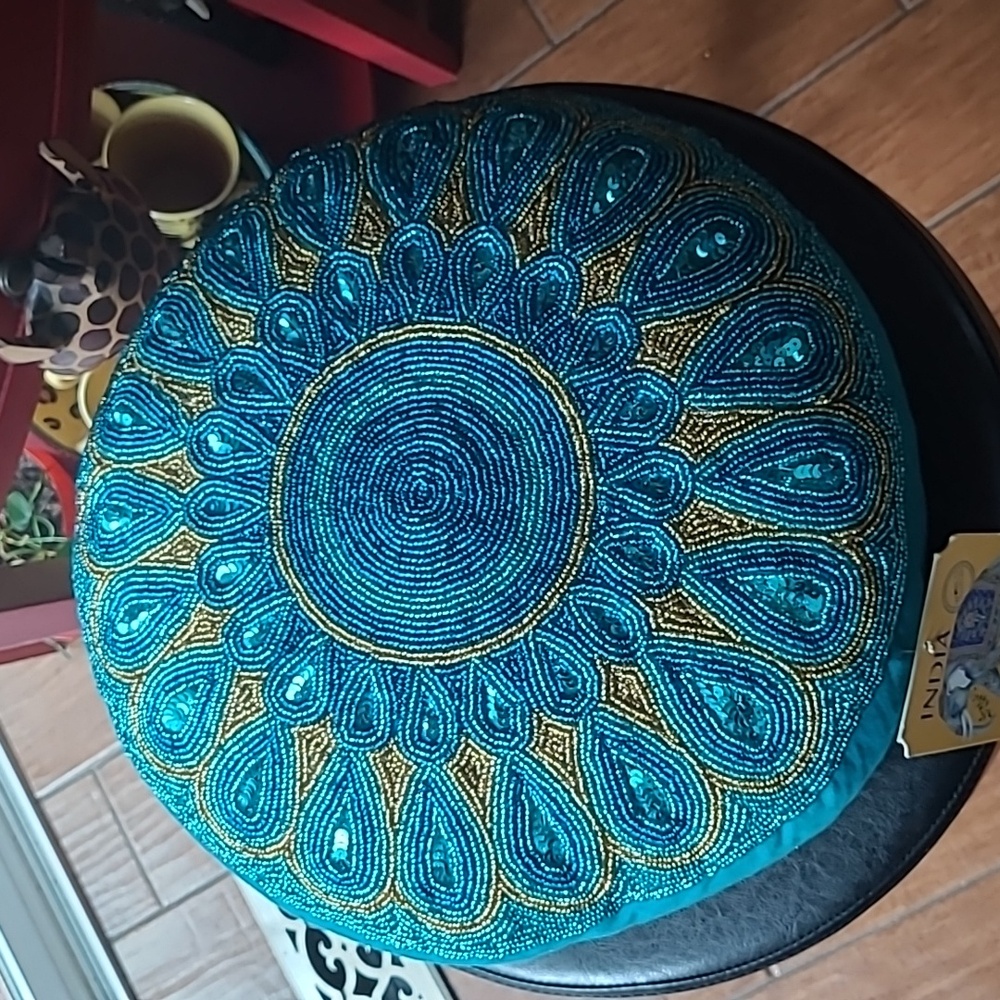 Jeweled Decorative Pillow